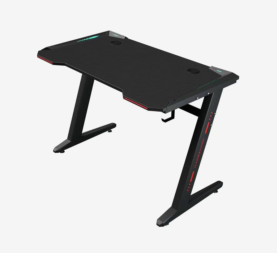 TABLE GAMING RGB Gaming D'ordinateur Z Forme PC Gaming ( Color