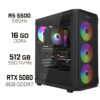 PC Gamer Ryzen 5 5600/16GB/512GB SSD/RTX5060Ti 8GB