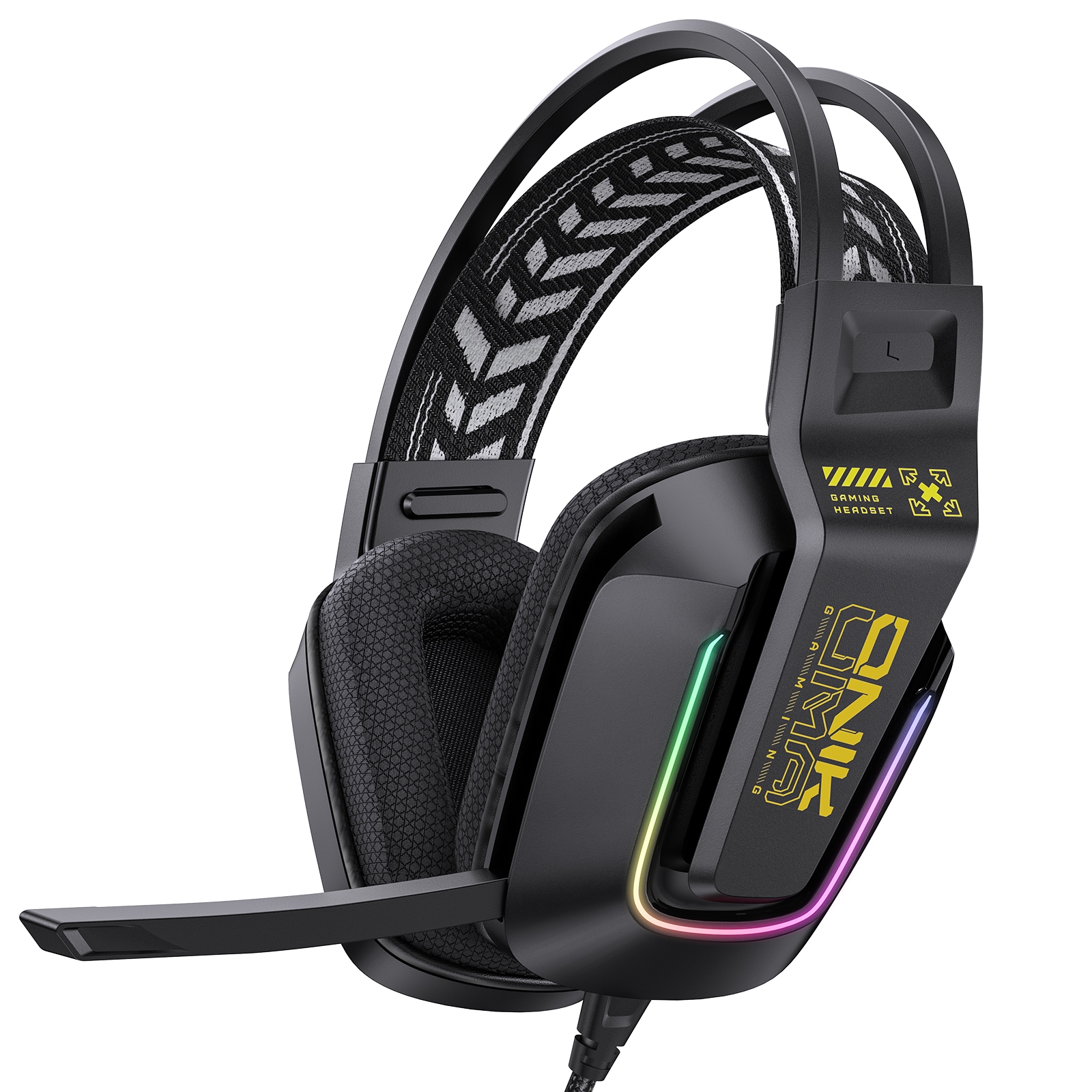 ONIKUMA X13 RGB Colorful Lighting Wired Gaming Headset with Microphone - Image 2