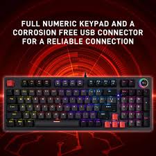 Jedel KL-114 Mechanical Gaming Keyboard - RED Switch - Image 5