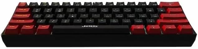 For JEDEL KL69 60% Mechanical Gaming Keyboard (Arabic/English) – Rainbow LED Backlit – 61 Keys Key – Blue Switches –Double injection key caps Illumination - Image 6