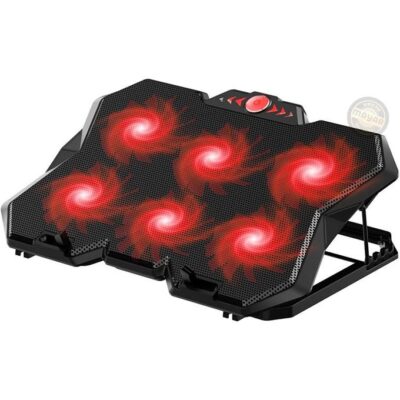 Six Fan Laptop Cooling pad for Gaming F6 Plus