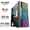 PC Gamer Ryzen 5 5500/16Go/512Go SSD/RTX3050 8Go